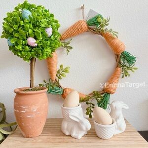 Target Bullseye Easter Bundle Wicker Carrots Wreath Carrot Decor